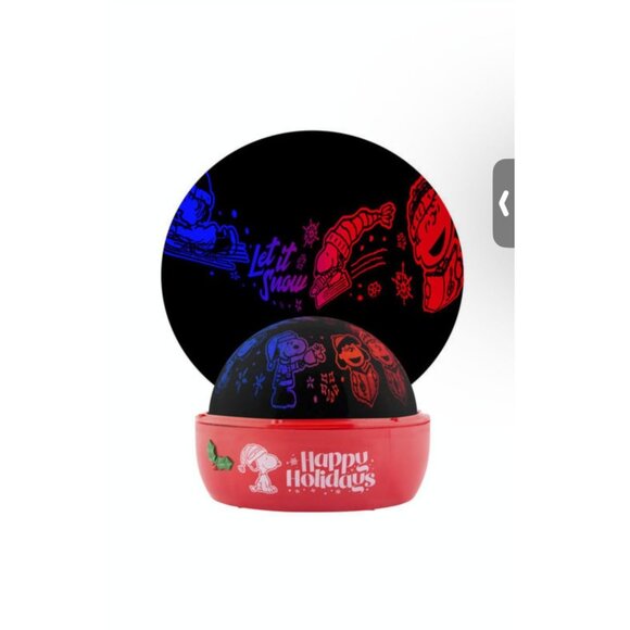 Peanuts Snoopy & Friends Rotating Color Night Light Snoopy Christmas Lamp - Picture 3 of 10